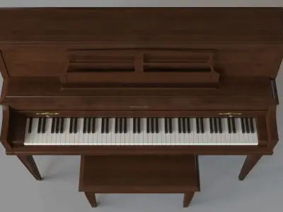 Baldwin Vintage Piano 3D model
