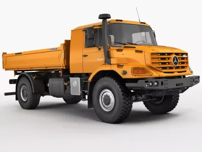  Mercedes Zetros 4X4 Tipper 3D model