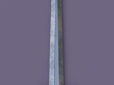 Medieval dagger PBR 3D model