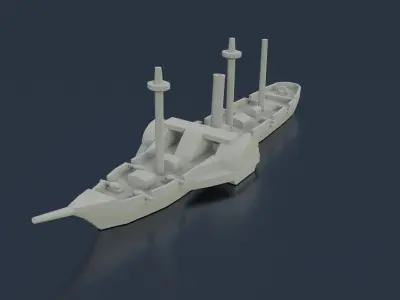 Paraguayan Steam Marques de Olinda 3D print model