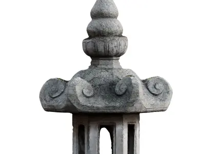 Stone Lamp Post -  Photogrammetry 3D model