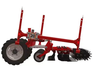 WG 0002 - Inter-row cultivator 420 3D model