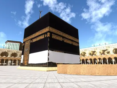 Kaaba and its surroundings 3D model