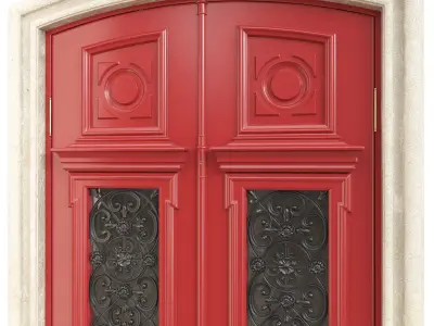 Entrance classic door 109 3D model