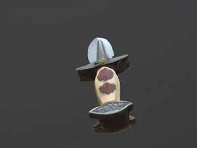 Dagger Game-Ready 3D Weapon Model Low-poly 3D model