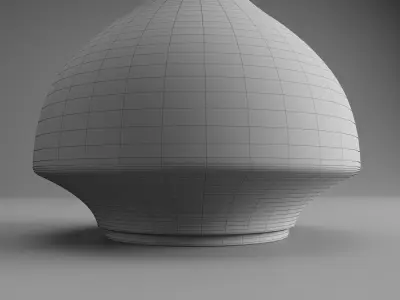 Modern Black Ceramic Vase Free 3D model