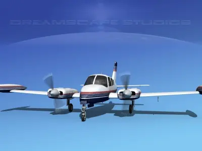 Cessna 320 Skyknight V12 3D model