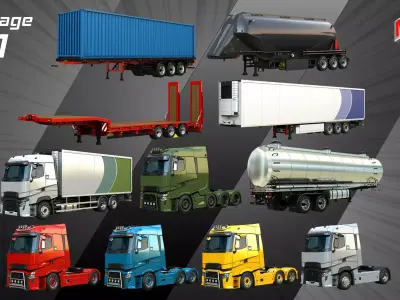 Trucks and Trailers Package - B1
