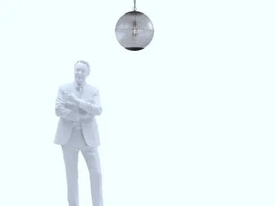 Pamono Lampposts Holophane Low-poly 3D model