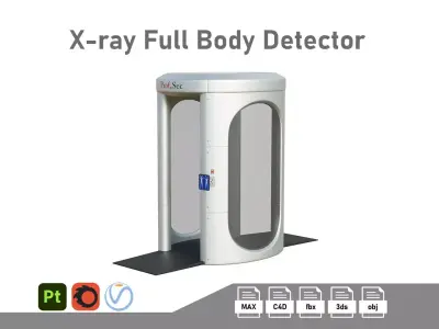 Airport X-ray Full Body Low-poly 3D model