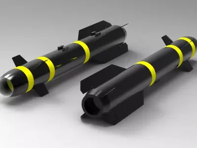 Hellfire Missile 3D model