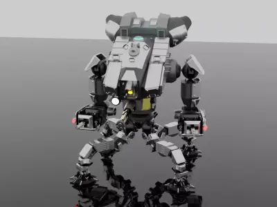 Robot Spider Mecha 3D Model Blend FBX OBJ 3D model