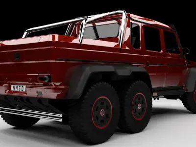 Brabus G63 6x6 2013 Free 3D model