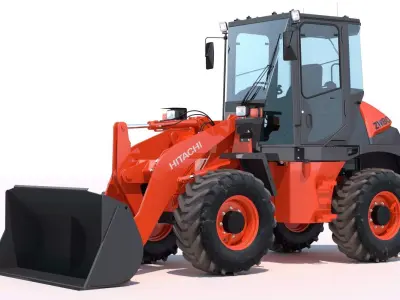 Wheel loader Hitachi ZW80 3D model