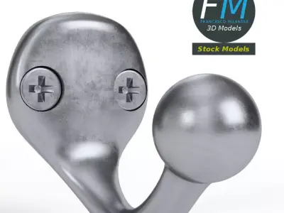 Coat hook 4 3D model