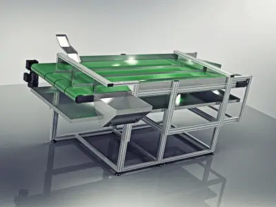 Industrial Conveyor 3D model