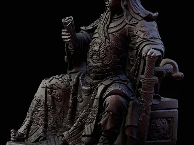 Guan Yu 3D Model by BBM Studio 3D model
