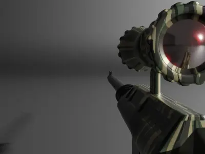 Sniper armor military 3D model