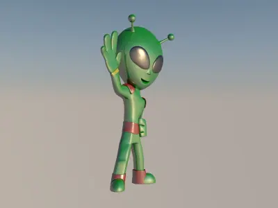 3D Alien Character 3D model