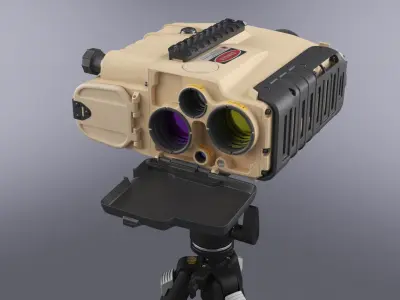 Target Acquisition Optics Tripod Sand 3D model