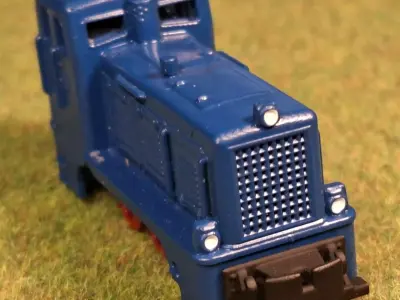 Diesel locomotive LKM V10C 1-87 H0e750mm resin 3D print model