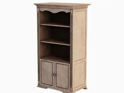 Antique Cupboard 04 Low-poly 3D model