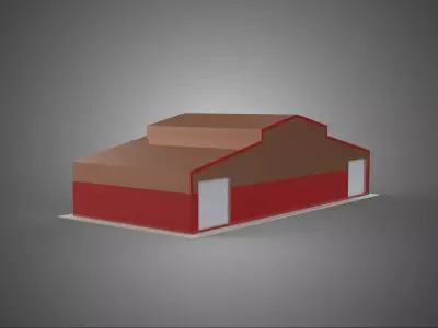 STORAGE FARM BARN SILO GRANARY SHED WAREHOUSE STOREHOUSE DEPOT 3D model