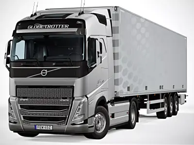 2021 Volvo FH Globetrotter 3D model