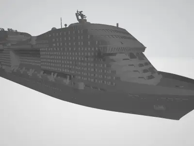 MSC Meraviglia cruise ship 3D print model 3D print model