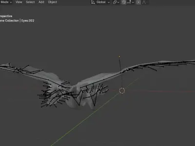 Baby Wyvern Rigged Low-poly 3D model