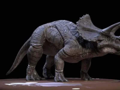 3D Triceratops dinosaur Low-poly 3D model