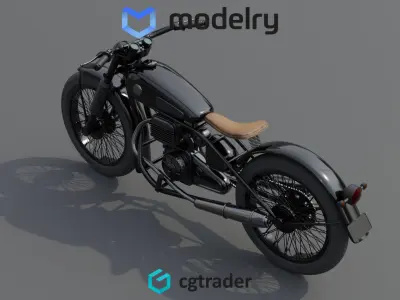 Motorcycle 3D model 5