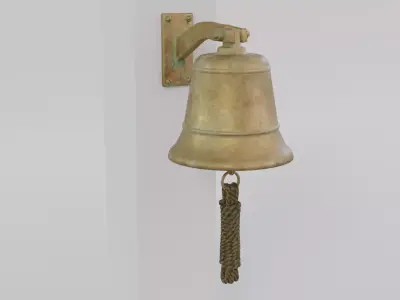 Ship bell Low-poly 3D model