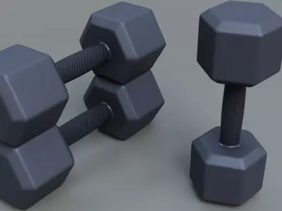 DUMBBELL 3D model 6