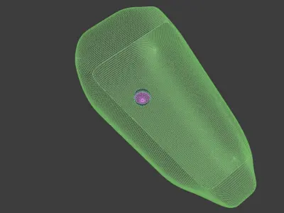 Bike Petrol Tank Low-poly 3D model