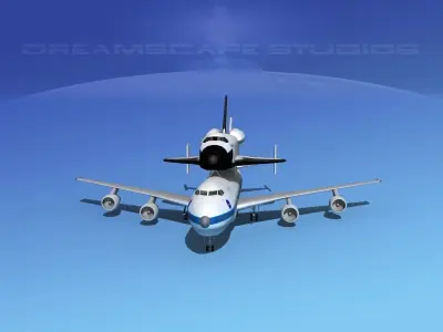 STS Shuttle Columbia LP 1-2 747 3D model