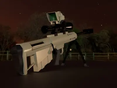 Barrett M95 Sniper 3D model