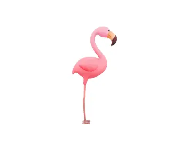 Character304 Flamingo 3D model
