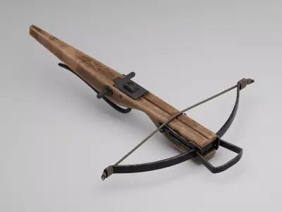 Crossbow Low-poly 3D model order
