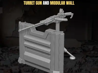 Defence Playset For Action Figures 3D print model