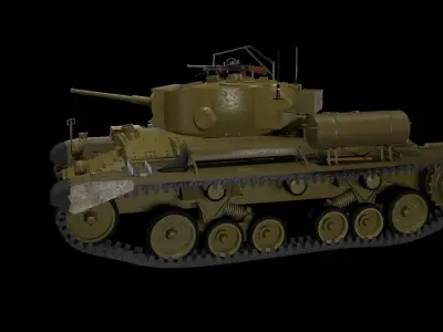    Tank   of the Great Britain WW2   Valentine III Free 3D model