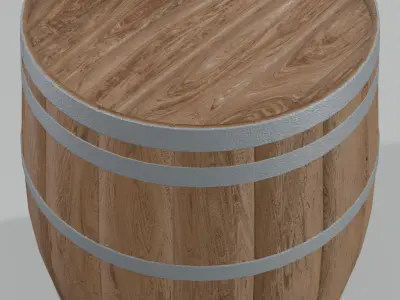 Medium Toasted Hogshell Barrel 3D model