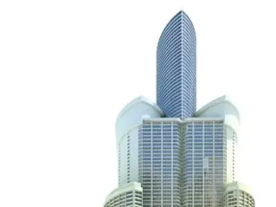 Mirrored Skyscraper 3D model