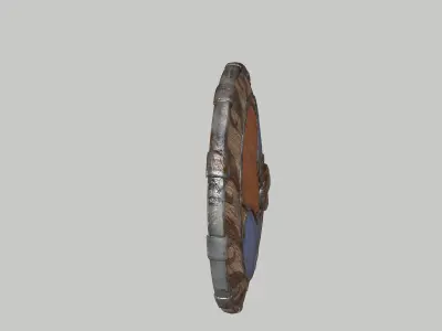 Viking Shield 001 - PBR Game-ready asset Low-poly 3D model
