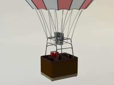 Hot Air Balloon 3D model 25