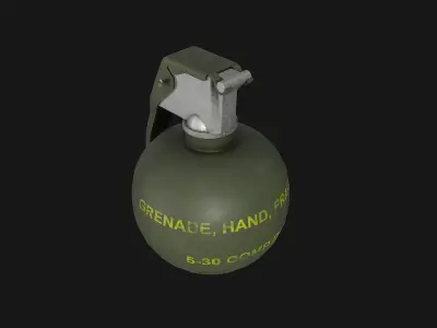 M67 Grenade Low-poly 3D model shop