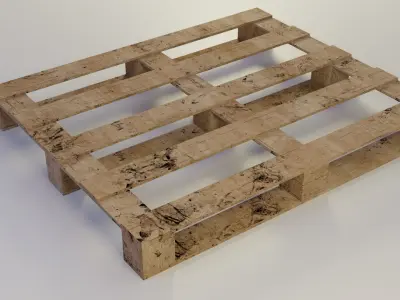 wooden pallet 3D model buy