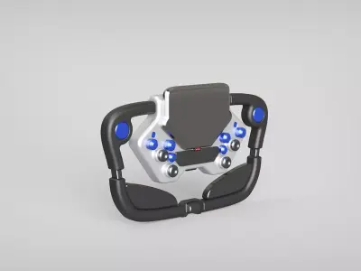 Steering wheel auto motor tuning formule 3D model