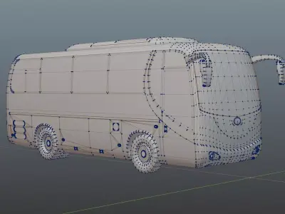 Wuzhoulong FDG 6860 Passenger Bus Low-poly 3D model