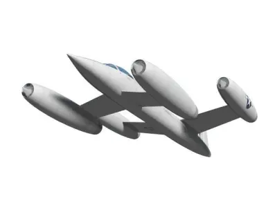 avro canada ts-140 3D model